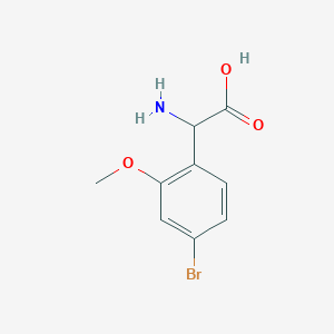 2-Amino-2-(4-bromo-2-methoxyphenyl)acetic acid