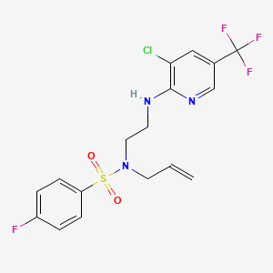 N-Allyl-N-(2-((3-chloro-5-(trifluoromethyl)-2-pyridinyl)amino)ethyl)-4-fluorobenzenesulfonamide