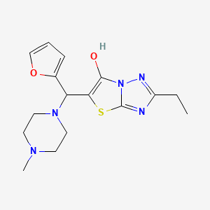 2-Ethyl-5-(furan-2-yl(4-methylpiperazin-1-yl)methyl)thiazolo[3,2-b][1,2,4]triazol-6-ol