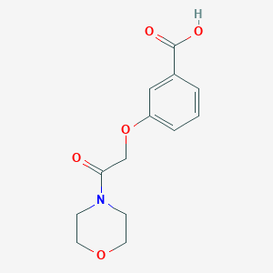 molecular formula C13H15NO5 B2728323 3-[2-(吗啉-4-基)-2-氧代乙氧基]苯甲酸 CAS No. 872196-69-5
