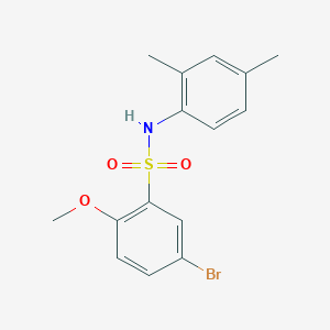 molecular formula C15H16BrNO3S B272833 5-bromo-N-(2,4-dimethylphenyl)-2-methoxybenzenesulfonamide 