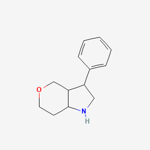 molecular formula C13H17NO B2728331 3-苯基-八氢吡喃并[4,3-b]吡咯 CAS No. 1803561-53-6