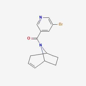 B2728403 (1R,5S)-8-azabicyclo[3.2.1]oct-2-en-8-yl(5-bromopyridin-3-yl)methanone CAS No. 1797740-52-3