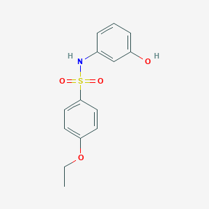 molecular formula C14H15NO4S B272841 4-ethoxy-N-(3-hydroxyphenyl)benzenesulfonamide 