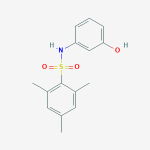 molecular formula C15H17NO3S B272842 N-(3-hydroxyphenyl)-2,4,6-trimethylbenzenesulfonamide 
