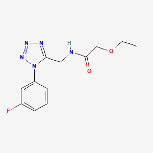 B2728434 2-ethoxy-N-((1-(3-fluorophenyl)-1H-tetrazol-5-yl)methyl)acetamide CAS No. 921075-54-9