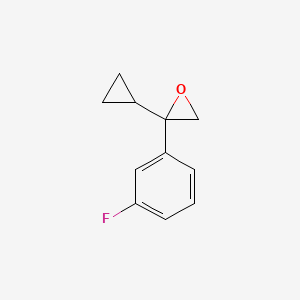 B2728439 2-Cyclopropyl-2-(3-fluorophenyl)oxirane CAS No. 2248350-78-7