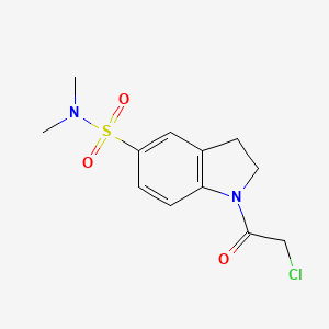 1-(2-Chloroacetyl)-N,N-dimethyl-2,3-dihydroindole-5-sulfonamide