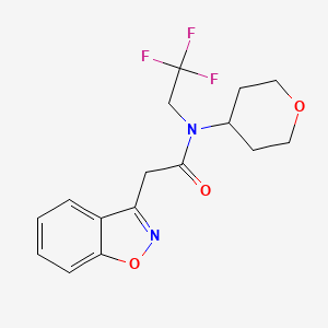 2-(benzo[d]isoxazol-3-yl)-N-(tetrahydro-2H-pyran-4-yl)-N-(2,2,2-trifluoroethyl)acetamide