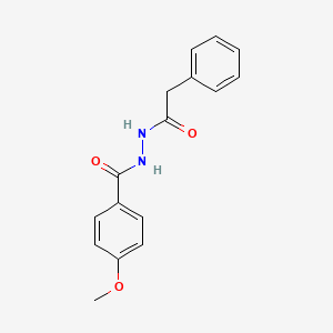molecular formula C16H16N2O3 B2728457 4-甲氧基-N'-(苯乙酰)苯甲酰肼 CAS No. 349631-89-6