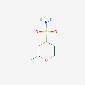 molecular formula C6H13NO3S B2728476 2-Methyloxane-4-sulfonamide CAS No. 1339422-20-6