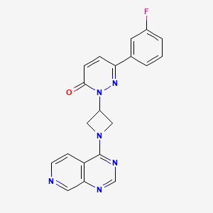 6-(3-Fluorophenyl)-2-(1-pyrido[3,4-d]pyrimidin-4-ylazetidin-3-yl)pyridazin-3-one
