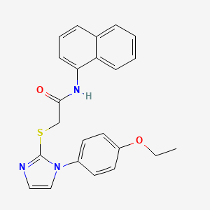 2-[1-(4-ethoxyphenyl)imidazol-2-yl]sulfanyl-N-naphthalen-1-ylacetamide