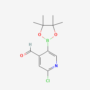 2-Chloro-4-formylpyridine-5-boronic acid pinacol ester