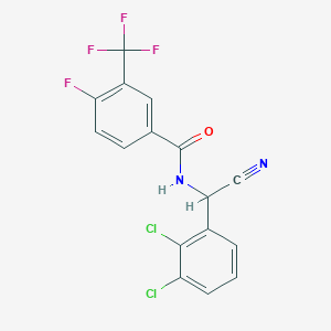 N-[cyano(2,3-dichlorophenyl)methyl]-4-fluoro-3-(trifluoromethyl)benzamide