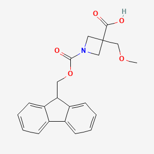 B2728551 1-(9H-Fluoren-9-ylmethoxycarbonyl)-3-(methoxymethyl)azetidine-3-carboxylic acid CAS No. 2361645-33-0