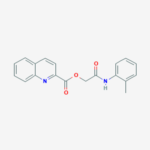 [2-(2-Methylanilino)-2-oxoethyl] quinoline-2-carboxylate