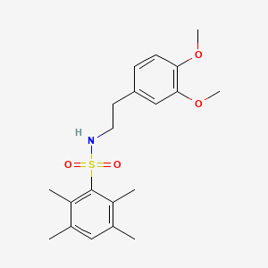 N-(3,4-dimethoxyphenethyl)-2,3,5,6-tetramethylbenzenesulfonamide