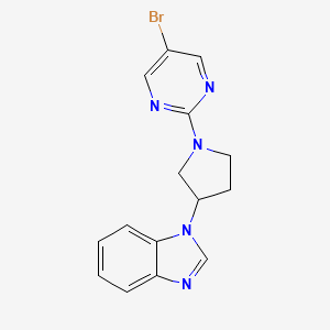 1-[1-(5-bromopyrimidin-2-yl)pyrrolidin-3-yl]-1H-1,3-benzodiazole
