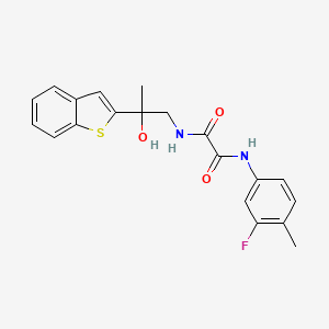 N1-(2-(benzo[b]thiophen-2-yl)-2-hydroxypropyl)-N2-(3-fluoro-4-methylphenyl)oxalamide