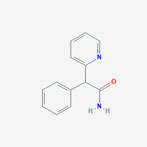 molecular formula C13H12N2O B027286 2-Phenyl-2-(pyridin-2-yl)acetamide CAS No. 7251-52-7