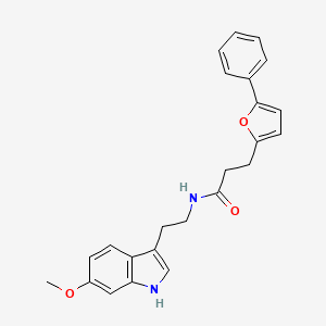 N-[2-(6-methoxy-1H-indol-3-yl)ethyl]-3-(5-phenylfuran-2-yl)propanamide