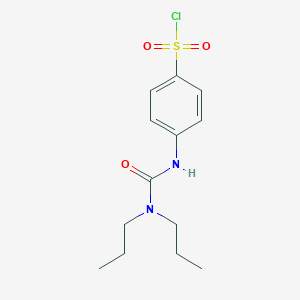 molecular formula C13H19ClN2O3S B2728613 4-(3,3-Dipropyl-ureido)-benzenesulfonyl chloride CAS No. 680618-26-2