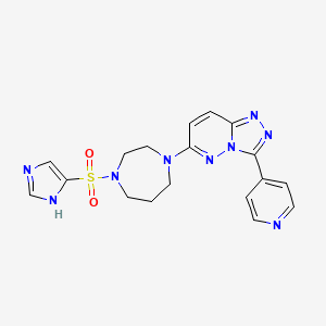 6-[4-(1H-Imidazol-5-ylsulfonyl)-1,4-diazepan-1-yl]-3-pyridin-4-yl-[1,2,4]triazolo[4,3-b]pyridazine