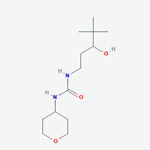 3-(3-hydroxy-4,4-dimethylpentyl)-1-(oxan-4-yl)urea