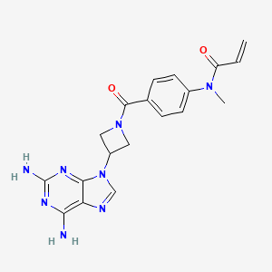 N-[4-[3-(2,6-Diaminopurin-9-yl)azetidine-1-carbonyl]phenyl]-N-methylprop-2-enamide