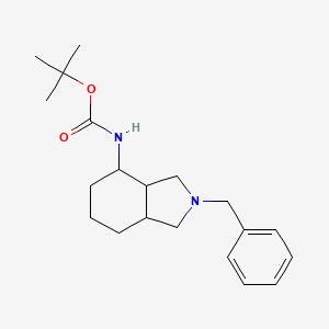 molecular formula C20H30N2O2 B2728639 tert-Butyl (2-benzyloctahydro-1H-isoindol-4-yl)carbamate CAS No. 1461706-71-7