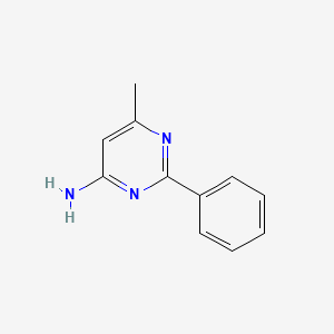molecular formula C11H11N3 B2728644 6-Methyl-2-phenylpyrimidin-4-amine CAS No. 83702-18-5