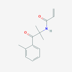N-[2-Methyl-1-(2-methylphenyl)-1-oxopropan-2-yl]prop-2-enamide