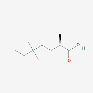 molecular formula C10H20O2 B2728649 (2R)-2,5,5-Trimethylheptanoic acid CAS No. 2248184-70-3