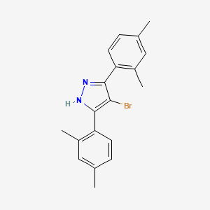 B2728657 4-bromo-3,5-bis(2,4-dimethylphenyl)-1H-pyrazole CAS No. 1187556-95-1