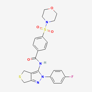 N-[2-(4-fluorophenyl)-2H,4H,6H-thieno[3,4-c]pyrazol-3-yl]-4-(morpholine-4-sulfonyl)benzamide