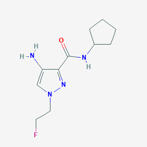 4-Amino-N-cyclopentyl-1-(2-fluoroethyl)-1H-pyrazole-3-carboxamide