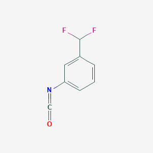 molecular formula C8H5F2NO B2728692 1-(二氟甲基)-3-异氰基苯 CAS No. 27181-22-2