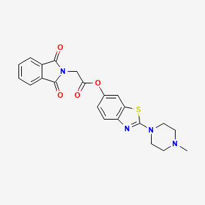 2-(4-Methylpiperazin-1-yl)benzo[d]thiazol-6-yl 2-(1,3-dioxoisoindolin-2-yl)acetate