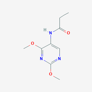 molecular formula C9H13N3O3 B2728705 N-(2,4-dimethoxypyrimidin-5-yl)propionamide CAS No. 1797621-80-7