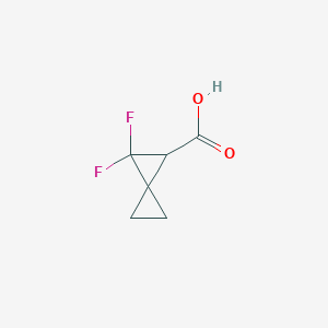 molecular formula C6H6F2O2 B2728708 2,2-二氟螺[2.2]戊烷-1-羧酸 CAS No. 2193061-40-2