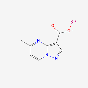 molecular formula C8H6KN3O2 B2728776 Potassium;5-methylpyrazolo[1,5-a]pyrimidine-3-carboxylate CAS No. 2243514-94-3