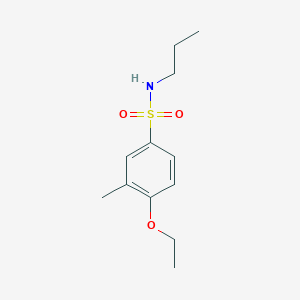 molecular formula C12H19NO3S B272878 4-ethoxy-3-methyl-N-propylbenzenesulfonamide 