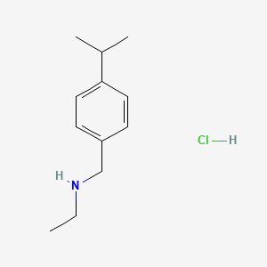 molecular formula C12H20ClN B2728801 N-(4-Isopropylbenzyl)ethanamine hydrochloride CAS No. 1049680-95-6; 889949-99-9