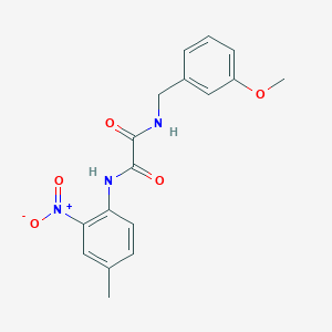 molecular formula C17H17N3O5 B2728807 N1-(3-methoxybenzyl)-N2-(4-methyl-2-nitrophenyl)oxalamide CAS No. 941963-56-0
