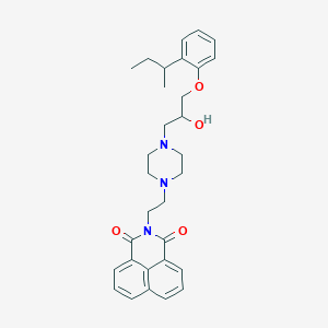 molecular formula C31H37N3O4 B2728841 2-[2-[4-(3-(2-丁基苯氧基)-2-羟基丙基)哌嗪-1-基]乙基]苯并[de]异喹啉-1,3-二酮 CAS No. 500149-82-6