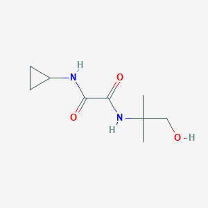molecular formula C9H16N2O3 B2728864 N1-cyclopropyl-N2-(1-hydroxy-2-methylpropan-2-yl)oxalamide CAS No. 941895-18-7