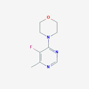molecular formula C9H12FN3O B2728899 4-(5-Fluoro-6-methylpyrimidin-4-yl)morpholine CAS No. 1863643-25-7