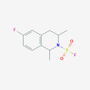 molecular formula C11H13F2NO2S B2728903 6-Fluoro-1,3-dimethyl-3,4-dihydro-1H-isoquinoline-2-sulfonyl fluoride CAS No. 2411307-34-9