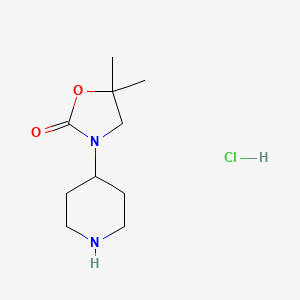 5,5-Dimethyl-3-piperidin-4-yl-1,3-oxazolidin-2-one;hydrochloride